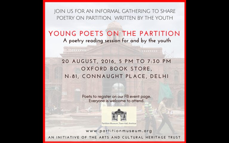 Oxford Book Store, Poetry, Youth, Partition Museum, Events