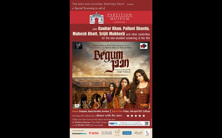 Begum Jaan, Film Screening, Partition Museum, Cinepolis Alpha One Mall, Amritsar